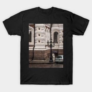 Man waiting in the rain T-Shirt